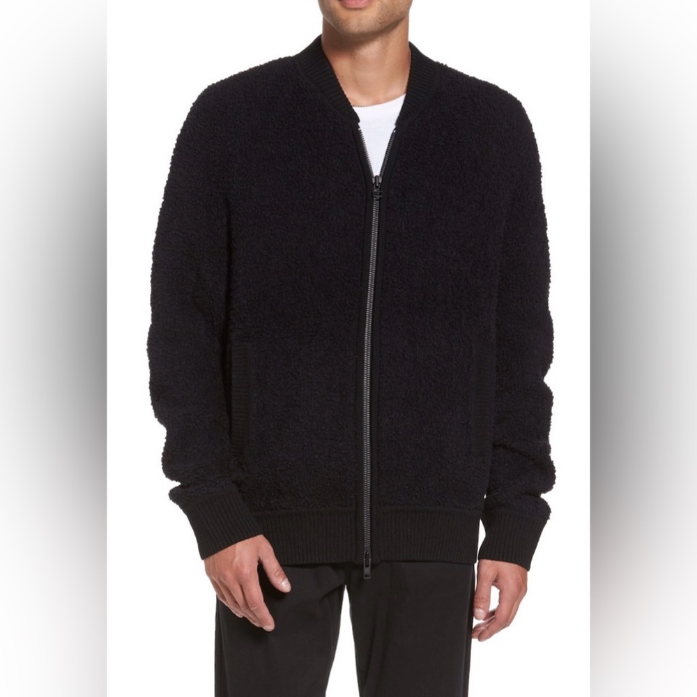 Vince Teddy Wool Blend Bomber Jacket